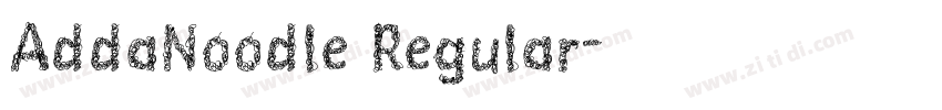 AddaNoodle Regular字体转换